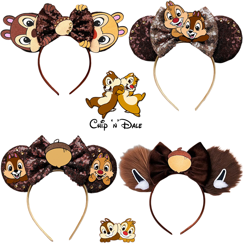 Ribbon Bow Gift - Disney chip 'n' dale headbands para