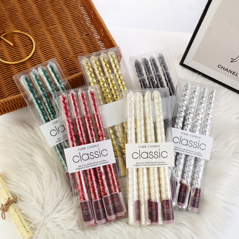 4 pçs estilo europeu pólo long - Holiday Candle Set avaliação e preço