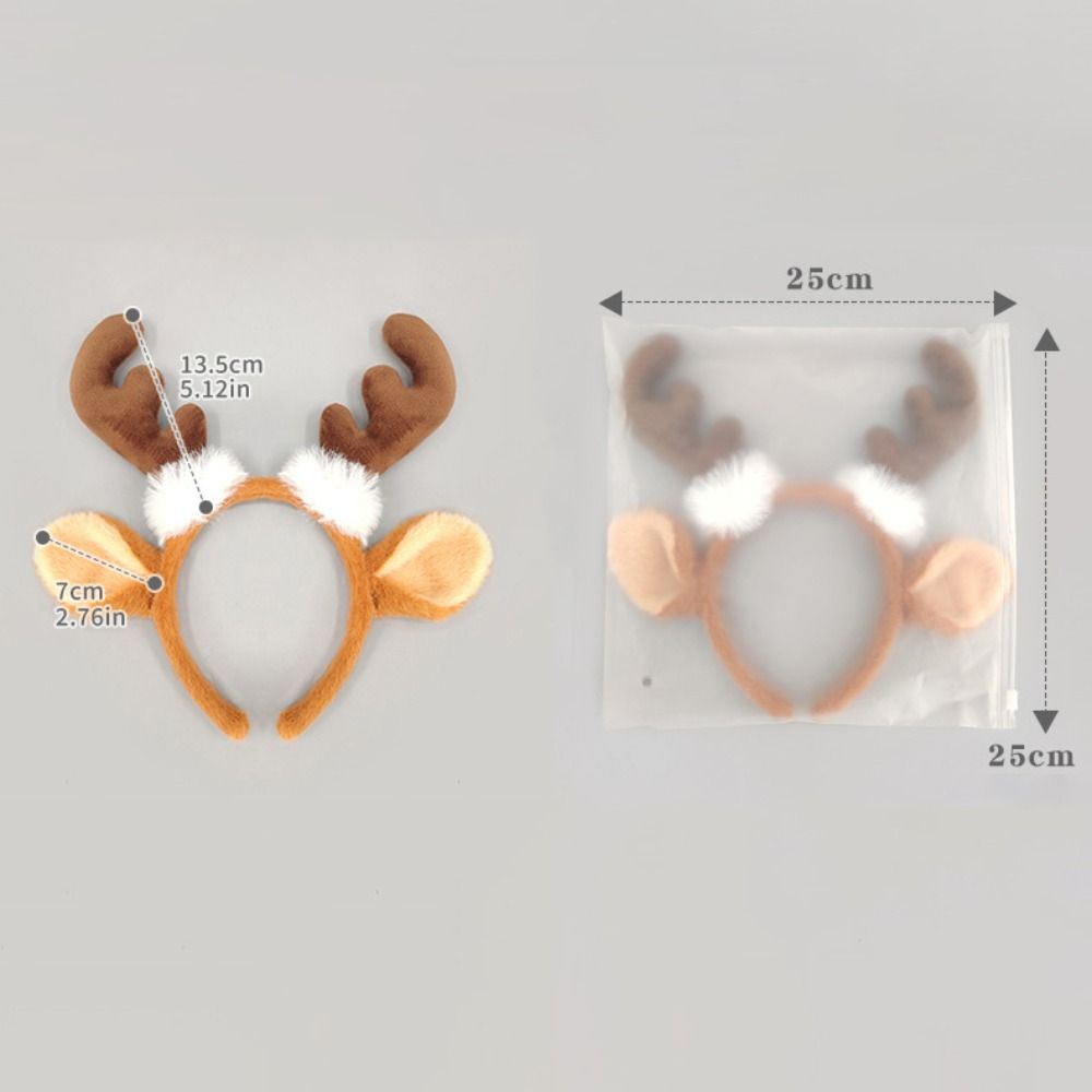 Acessório de Cabelo de Natal c - Reindeer Antlers Headband avaliação e preço