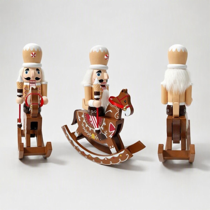 Decoração quebra-nozes cavalo  - Nutcracker Figurine avaliação e preço