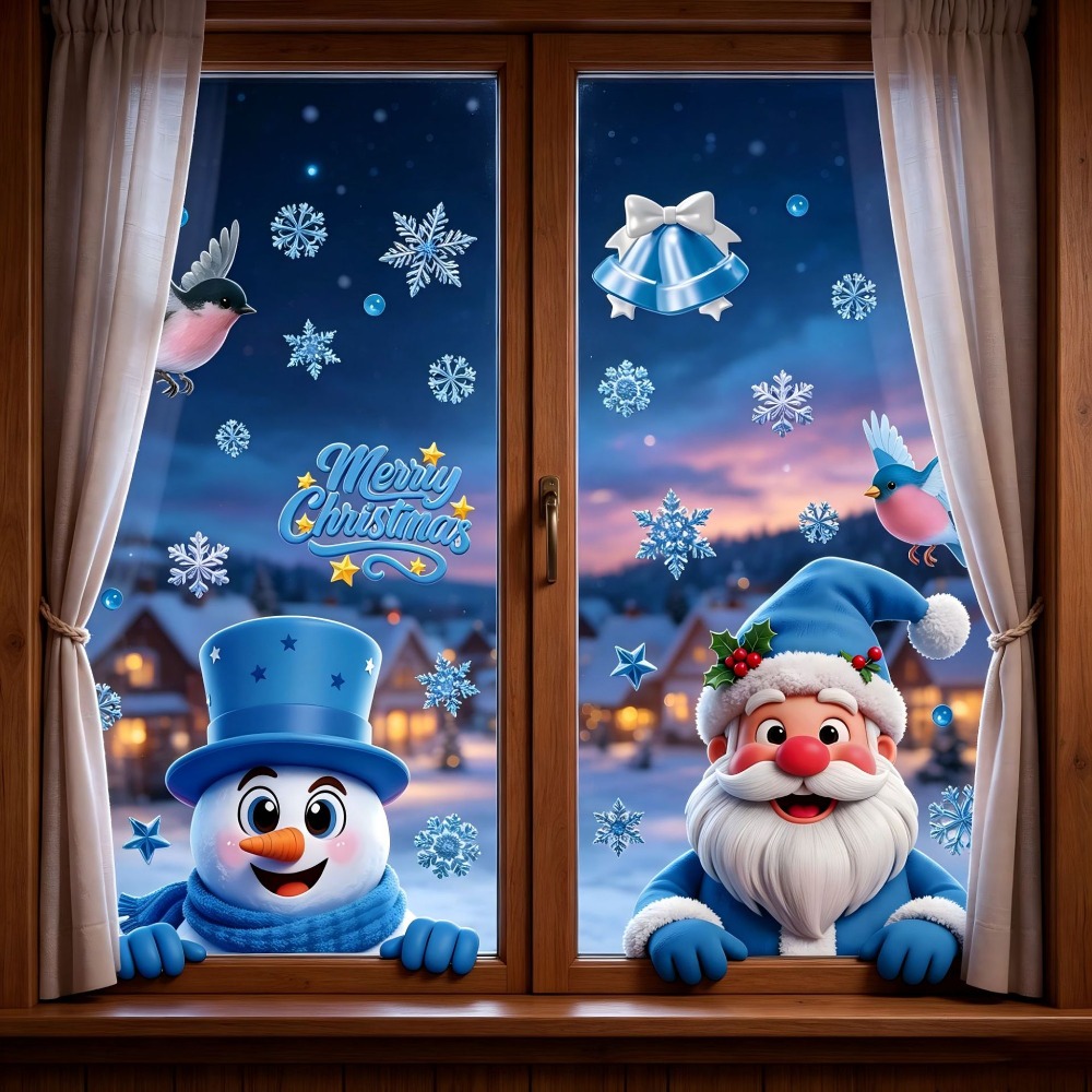 Adesivos de Natal para Janela, - Snowflake Window Decal avaliação e preço