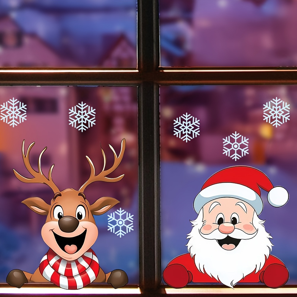 Autocolantes de Natal para jan - Snowflake Window Decal avaliação e preço