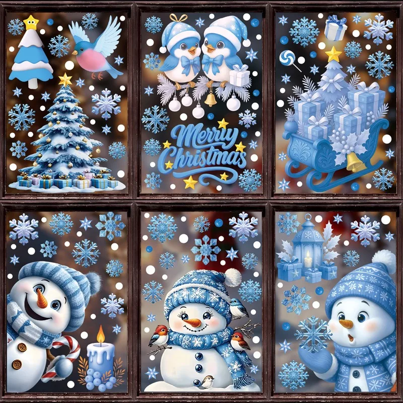 Adesivo de Vidro Estático de N - Snowflake Window Decal avaliação e preço