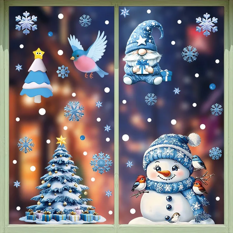 Adesivo de Vidro Estático de N - Snowflake Window Decal avaliação e preço