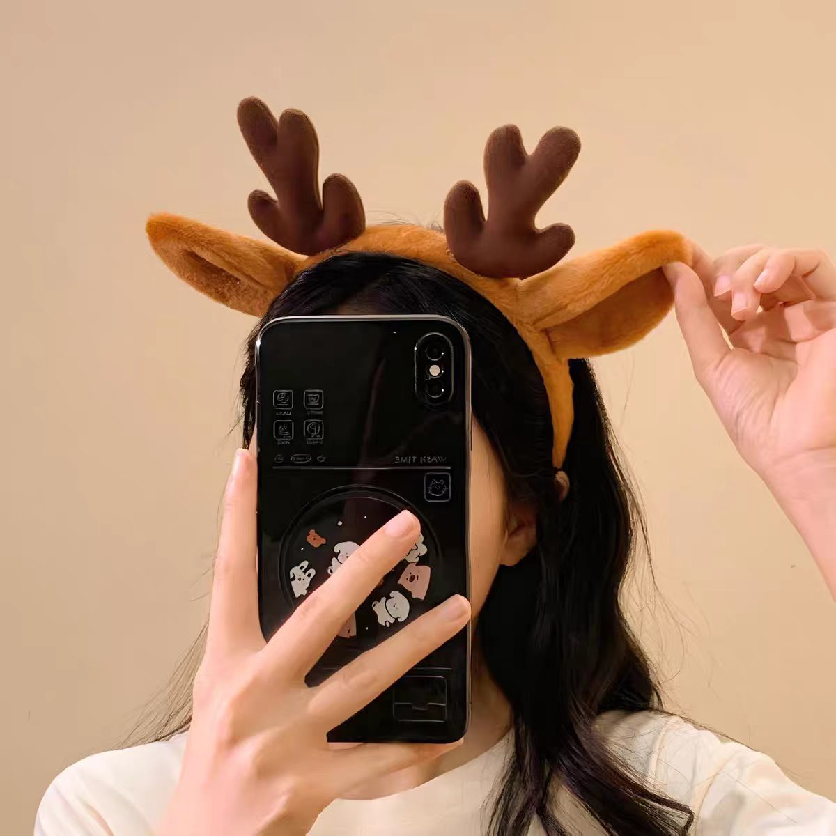 Acessórios de Cosplay de Natal - Reindeer Antlers Headband avaliação e preço