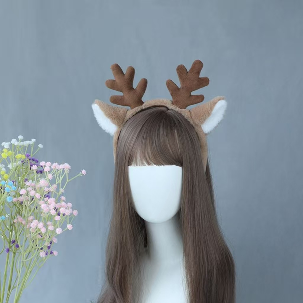 Acessórios de Cosplay de Natal - Reindeer Antlers Headband avaliação e preço