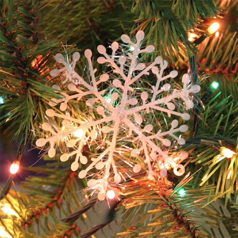 30 peças de enfeites de floco  - Christmas Tree Artificial avaliação e preço