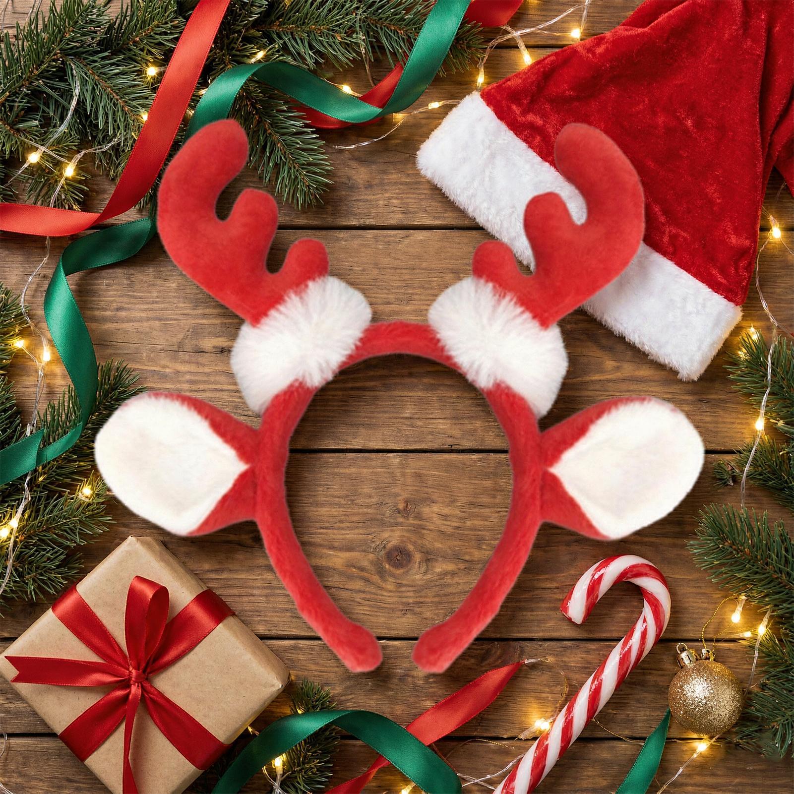 Tiara de Natal com chifres de  - Reindeer Antlers Headband avaliação e preço