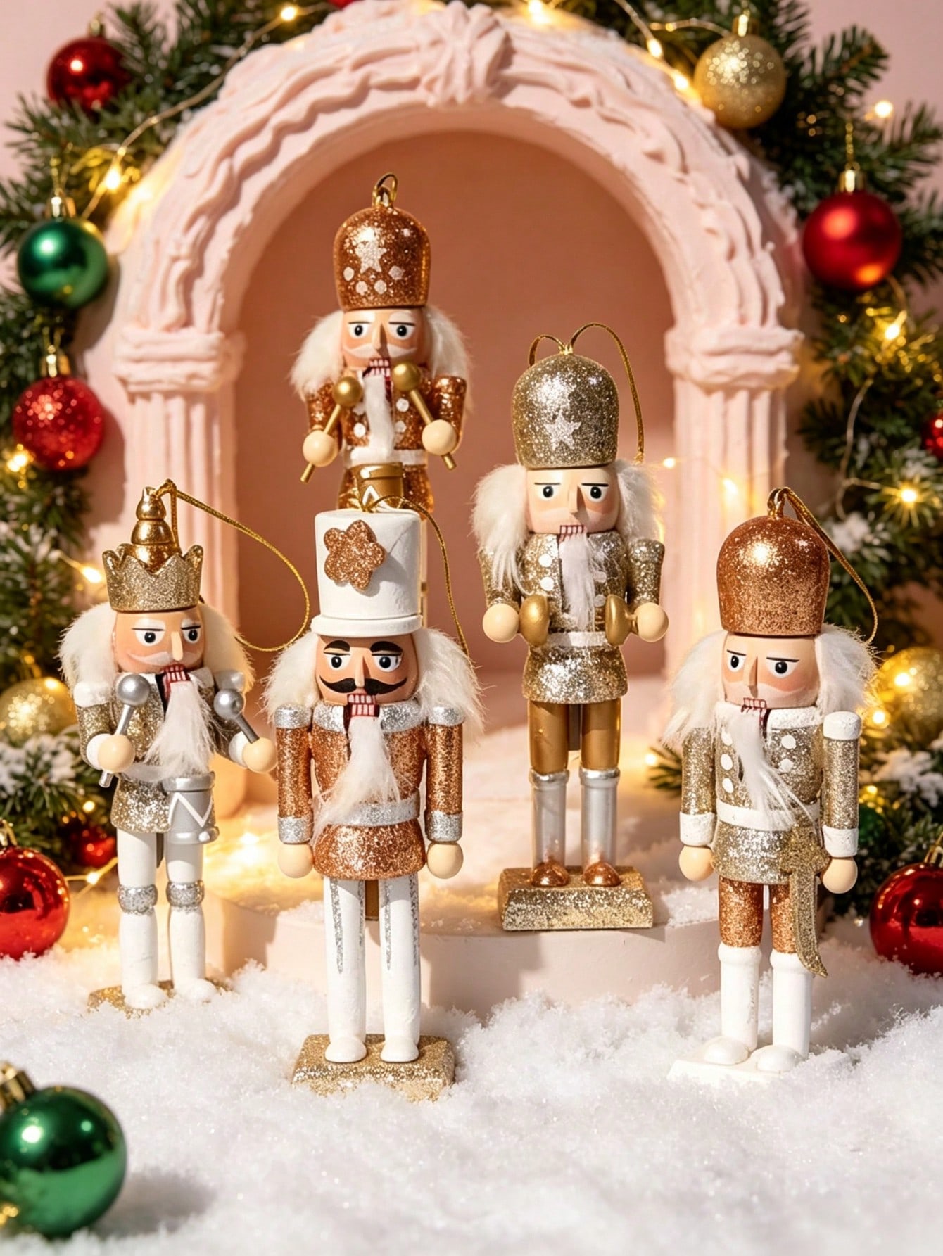Conjunto de 5 pingentes de mad - Nutcracker Figurine avaliação e preço
